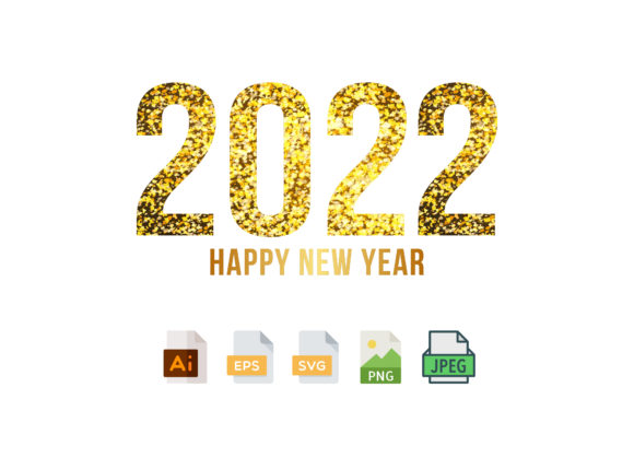 2022 Happy New Year Design: A Festive Graphic Freebie for Local Business Branding
