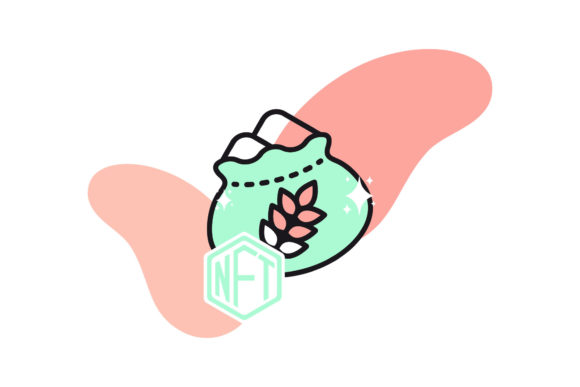 Bakery NFT Sack of Flour Icon: A Unique Graphic Design Asset for Creative Projects