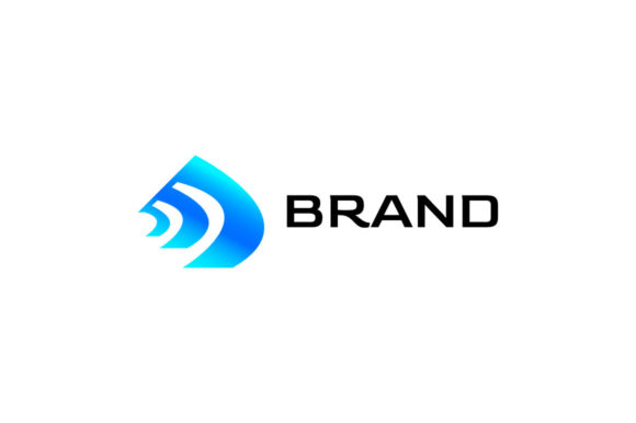 Blue Tech Logo: A Modern Graphic Design Asset for Content Creators and Marketers