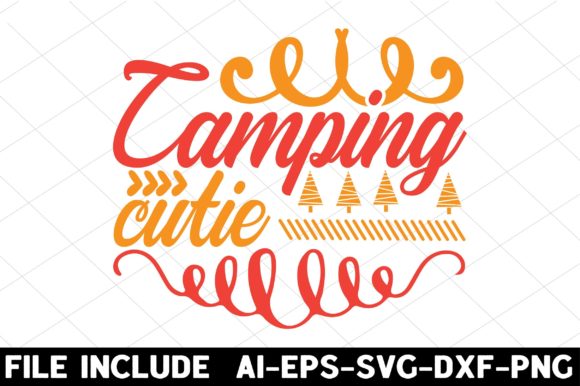 Camping Cutie: A Graphic Design Asset for Friendly, Crafty Branding