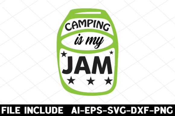 Camping is My Jam: A Versatile Graphic Design Asset for Bloggers and Content Creators