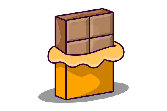 Chocolate Bar Illustration: A Versatile Graphic Design Freebie for Branding