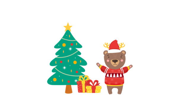 Christmas Happy Illustration Design Art – A Freebie Graphic for Your Creative Projects