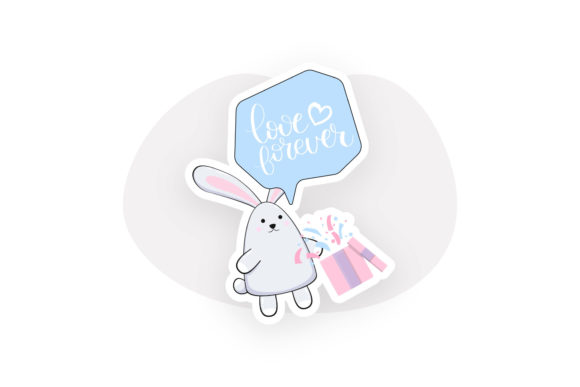 Cute Valentine Bunny Sprinkle Gift – A Versatile Graphic Design Freebie for Local Businesses