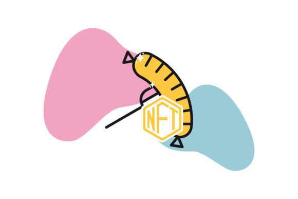 Food NFT Sausage Icon: A Versatile Graphic Design Freebie for Creative Projects