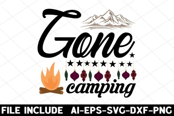 Gone Camping – A Versatile Graphics Asset for Crafts and Creative Projects