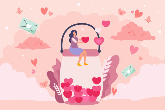 Valentine Illustrations: A Graphic Design Asset for Handmade & Print Projects