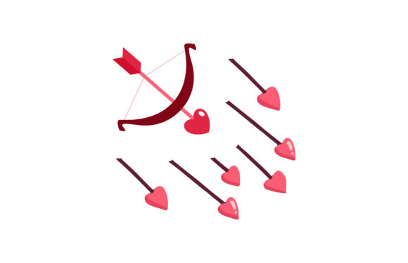 Valentine Love Arrow: A Versatile Graphic Design Asset for Creative Sellers